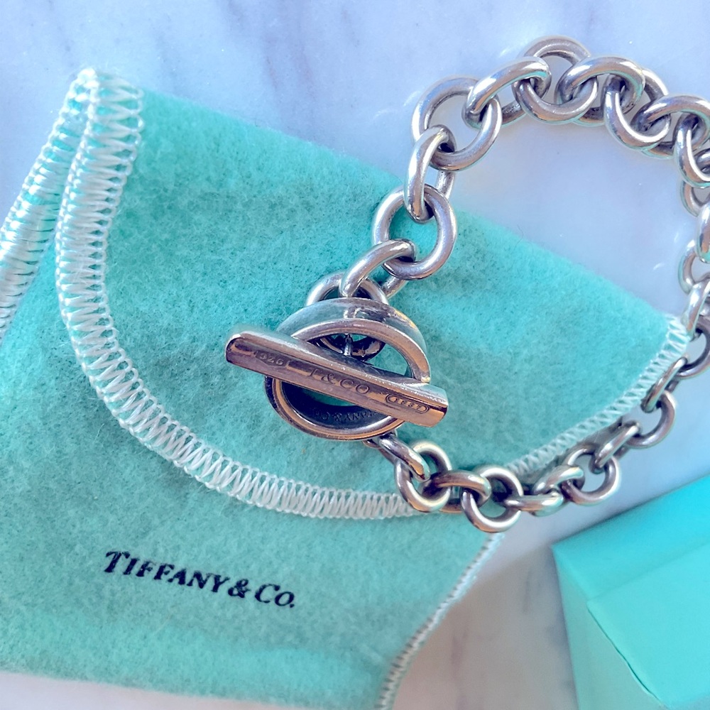Tiffany and Co. 1837 toggle bracelet, sterling.